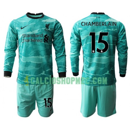 Liverpool Alex Oxlade-Chamberlain 15 Bambino Maglia Trasferta 2020/2021 Manica Lunga (+ Pantaloncini)